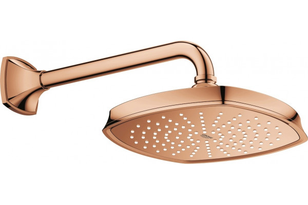 Верхний душ Grohe Rainshower Grandera 210 27974DA0 теплый закат цвет медь, штанга 7.4 см