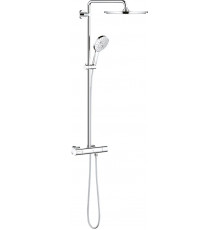 Душевая стойка Grohe Rainshower SmartActive 310 27968001 с термостатом, хром, штанга 115.3 см, шланг пластиковый 175 см