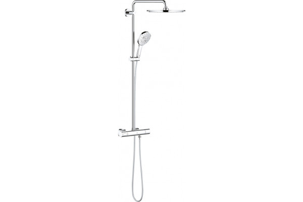 Душевая стойка Grohe Rainshower SmartActive 310 27968001 с термостатом, хром, штанга 115.3 см, шланг пластиковый 175 см
