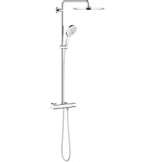 Душевая стойка Grohe Rainshower SmartActive 310 27966001 с термостатом, хром, штанга 115.3 см, шланг пластиковый 175 см
