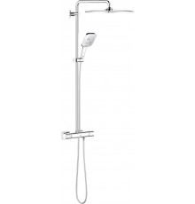 Душевая стойка Grohe Rainshower SmartActive 310 26652000 с термостатом, хром, штанга 115.3 см, шланг пластиковый 175 см