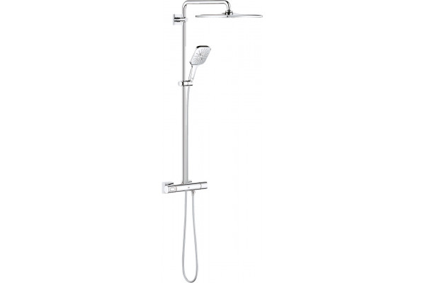 Душевая стойка Grohe Rainshower SmartActive 310 26649000 с термостатом, хром, штанга 115.3 см, шланг пластиковый 175 см