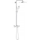 Душевая стойка Grohe Rainshower SmartActive 310 26648LS0 с термостатом, белая луна, штанга 115.3 см, шланг пластиковый 175 см