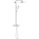 Душевая стойка Grohe Rainshower SmartActive 310 26647LS0 с термостатом, белая луна, штанга 115.3 см, шланг пластиковый 175 см