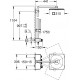 Душевая стойка Grohe Euphoria SmartControl System 310 Cube Duo 26508A00 с термостатом, темный графит, цвет черный, штанга 113.7 см