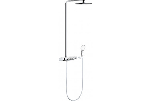 Душевая стойка Grohe Rainshower System SmartControl Duo 360 26250LS0 белая луна хром, штанга 112.6 см