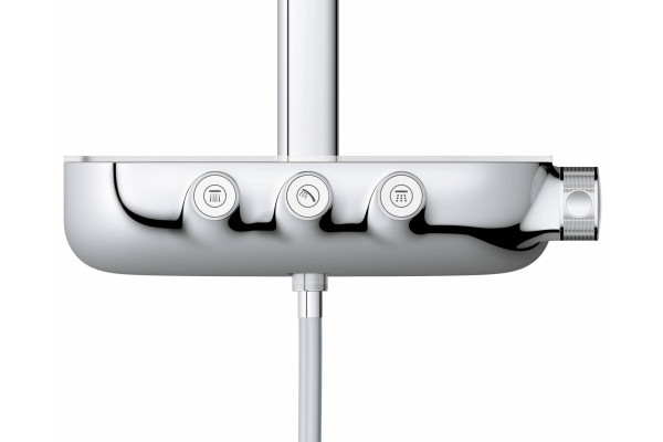Душевая стойка Grohe Rainshower System SmartControl Duo 360 26250LS0 белая луна хром, штанга 112.6 см