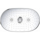 Душевая стойка Grohe Rainshower System SmartControl Duo 360 26250LS0 белая луна хром, штанга 112.6 см