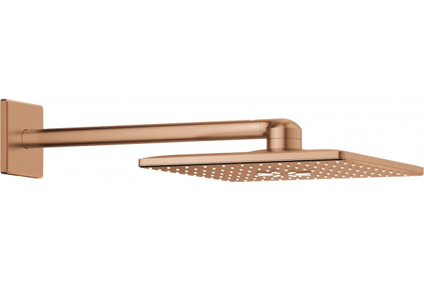 Верхний душ Grohe Rainshower SmartActive 310 Cube 26479DL0 теплый закат цвет медь, штанга 11.9 см