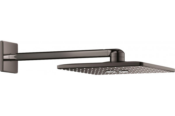 Верхний душ Grohe Rainshower SmartActive 310 Cube 26479A00 темный графит цвет черный, штанга 11.9 см