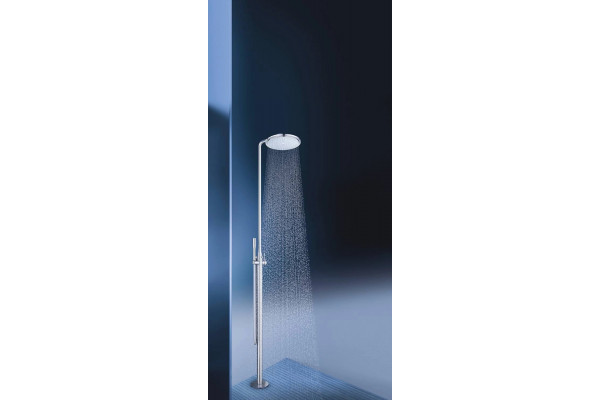 Душевая стойка Grohe Essence New 23741001 напольная, хром, штанга 229.8 см, шланг пластиковый 175 см