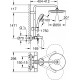 Душевая стойка Grohe Tempesta Cosmopolitan System 250 26672000 с термостатом, хром, штанга 162.3 см
