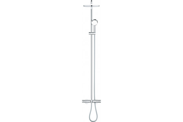 Душевая стойка Grohe Tempesta Cosmopolitan System 250 26672000 с термостатом, хром, штанга 162.3 см