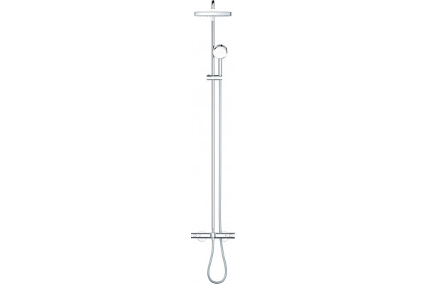 Душевая стойка Grohe Tempesta Cosmopolitan System 250 26691000 с термостатом, хром, штанга 162.3 см