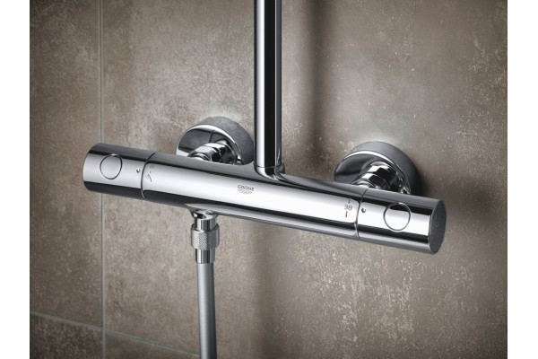 Душевая стойка Grohe Tempesta Cosmopolitan System 250 26689000 с термостатом, хром, штанга 116.7 см