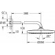 Верхний душ Grohe Tempesta 250 26663000 хром, штанга 13.25 см, 1 режим