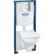 Комплект Grohe Solido 39586000 подвесной унитаз + инсталляция + кнопка цвет белый,  в современном стиле