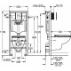 Комплект Grohe Solido 39586000 подвесной унитаз + инсталляция + кнопка цвет белый,  в современном стиле