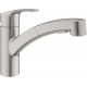 Смеситель Grohe Eurosmart 30305DC1 для кухонной мойки, суперсталь, однорычажный, высота излива 13.9 см