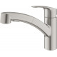 Смеситель Grohe Eurosmart 30305DC1 для кухонной мойки, суперсталь, однорычажный, высота излива 13.9 см