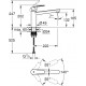 Смеситель Grohe Eurosmart 30463DC0 для кухонной мойки, суперсталь, однорычажный, высота излива 13.2 см