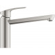 Смеситель Grohe Eurosmart 30463DC0 для кухонной мойки, суперсталь, однорычажный, высота излива 13.2 см