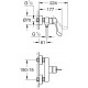 Смеситель Grohe Eurosmart 25244003 для душа однорычажный, хром