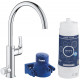 Смеситель Grohe Blue Pure Eurosmart 119708 для кухонной мойки, с фильтром, однорычажный, хром
