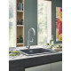 Смеситель Grohe Blue Pure Eurosmart 119708 для кухонной мойки, с фильтром, однорычажный, хром