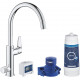 Смеситель Grohe Blue Pure BauCurve 30385000 для кухонной мойки, с фильтром, однорычажный, хром