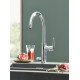Смеситель Grohe Blue Pure BauCurve 30385000 для кухонной мойки, с фильтром, однорычажный, хром