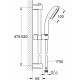 Душевой гарнитур Grohe Vitalio Start 27948000 хром штанга 62 см, шланг пластиковый 175 см