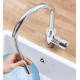 Смеситель для кухонной мойки Grohe Concetto с выдвижным высоким изливом, однорычажный, матовый