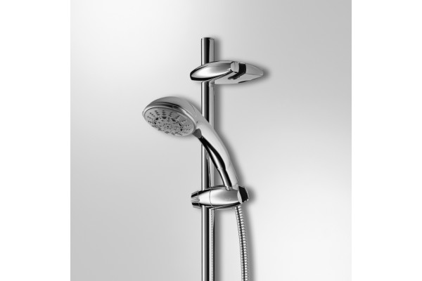 Душевой гарнитур Grohe Movario (ручной душ, штанга 900 мм, шланг 1750 мм), хром, с полочкой-мыльницей