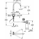 Кран Grohe Blue Pure 30387000 для кухонной мойки, хром, двухвентильный, длина излива 22.4 см