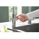 Кран Grohe Blue Pure 30387000 для кухонной мойки, хром, двухвентильный, длина излива 22.4 см