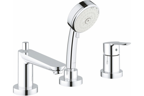 Смеситель Grohe BauEdge 2511700A на борт ванны, хром, однорычажный, длина излива 18.1 см