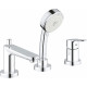 Смеситель Grohe BauEdge 2511700A на борт ванны, хром, однорычажный, длина излива 18.1 см