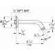 Кронштейн для верхнего душа Grohe Relexa Neutral 27412000 хром, штанга 7.5 см