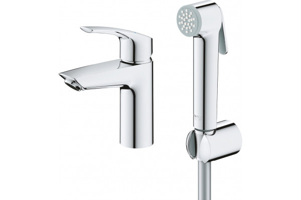 Смеситель Grohe Eurosmart 23124003 для раковины с гигиеническим душем, однорычажный, хром