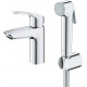 Смеситель Grohe Eurosmart 23124003 для раковины с гигиеническим душем, однорычажный, хром