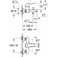 Смеситель Grohe BauEdge 23334000 для ванны с душем, однорычажный, хром