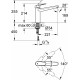 Смеситель Grohe Eurodisc Cosmopolitan 33770002 для кухонной мойки однорычажный, хром