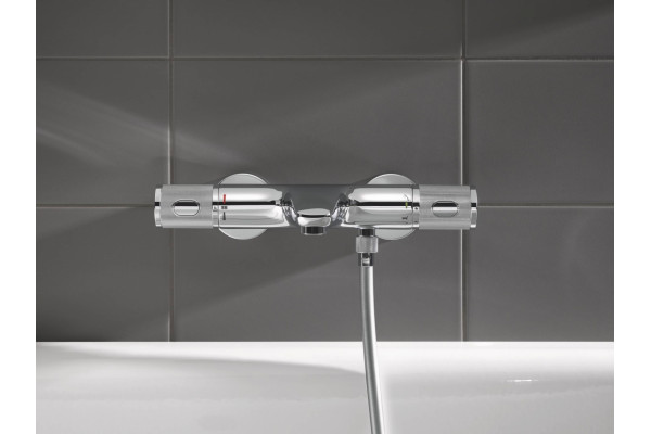 Термостат Grohe Precision Feel 34788000 для ванны с душем, хром, термостат, длина излива 17.3 см