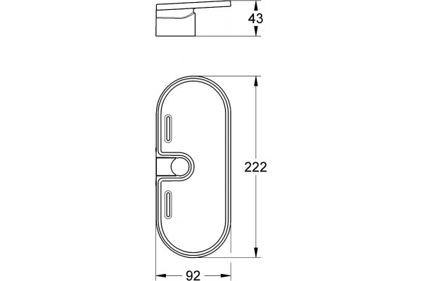 Душевой гарнитур Grohe Vitalio Comfort 100 26398000 хром штанга 66.5 см, шланг пластиковый 175 см