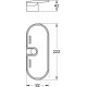 Душевой гарнитур Grohe Vitalio Comfort 100 26398000 хром штанга 66.5 см, шланг пластиковый 175 см