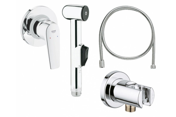 Гигиенический душ Grohe BauFlow 123073 комплект хром,  в современном стиле