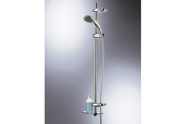 Душевой гарнитур Grohe Movario (ручной душ, штанга 900 мм, шланг 1750 мм), хром, с полочкой-мыльницей