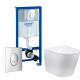 Комплект 3 в 1 инсталляция Grohe Rapid SL + Унитаз Vincea Piatti VT1-11 + кнопка Skate Air в современном стиле