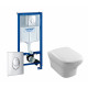 Комплект 3 в 1 инсталляция Grohe Rapid SL + Унитаз подвесной Jacob Delafon Vox EDM102-00 + кнопка Skate Air в современном стиле